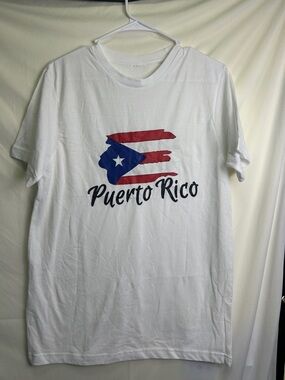 Puerto Rico Graphic Crewneck Tee - White